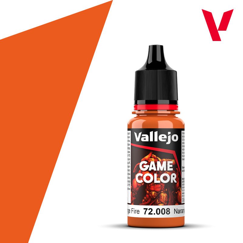 VALLEJO 72008 Game Color 18 ml. Orange Fire - BrodaForge