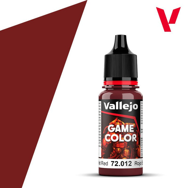 VALLEJO 72012 Game Color 18 ml. Scarlet Red - BrodaForge