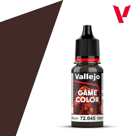 VALLEJO 72045 Game Color 18 ml. Charred Brown - BrodaForge