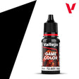 VALLEJO 72051 Game Color 18 ml. Black - BrodaForge