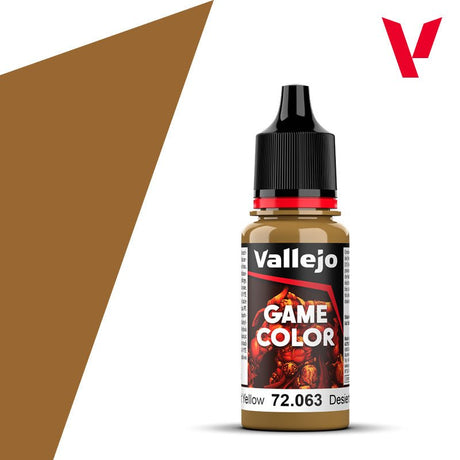 VALLEJO 72063 Game Color 18 ml. Desert Yellow - BrodaForge