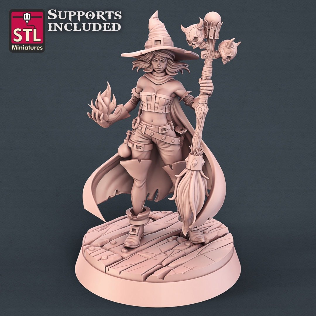 Witch STL Miniatures - BrodaForge